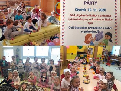 Pyžamková párty ve školce